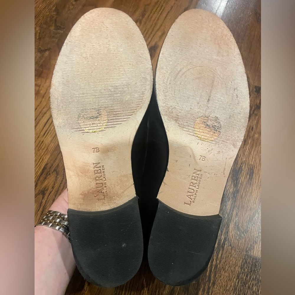 Ralph Lauren | Women’s Lauren Ralph Lauren Winnie Black Leather Loafer | 7 - Picture 7 of 7